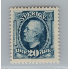 SUECIA 1910 Yv 66 ESTAMPILLA NUEVA CON GOMA 25 EUROS